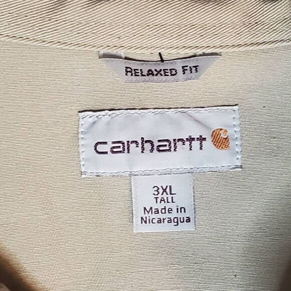 Carhartt Western Style Pearl Snap Heavy Weight Work Shirt Size 3X - Picture 4 of 10